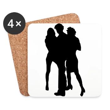 blond girls - Coasters (set of 4) - white - Front
