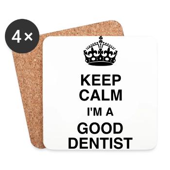 Dentist Zahnarzt Dentiste Zahnärztin Medecine - Coasters (set of 4) - white - Front