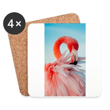 Flamingo Collection - Coasters (set of 4) - white - Front