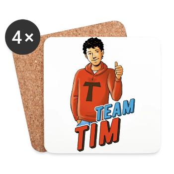 TKKG Team Tim Carsten - Untersetzer (4er-Set) - Weiß - Vorne