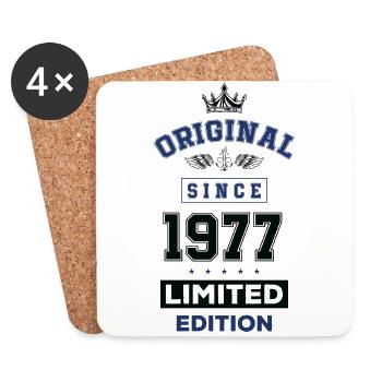 1977 limited edition Geburtstag - Untersetzer (4er-Set) - Weiß - Vorne