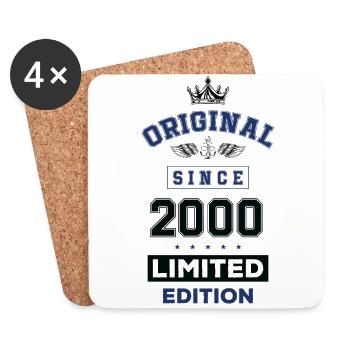 2000 Anniversaire en édition limitée - Dessous de verre (lot de 4) - blanc - Devant