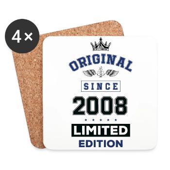 2008 Anniversaire en édition limitée - Dessous de verre (lot de 4) - blanc - Devant