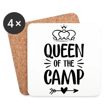 queen camp - Dessous de verre (lot de 4) - blanc - Devant