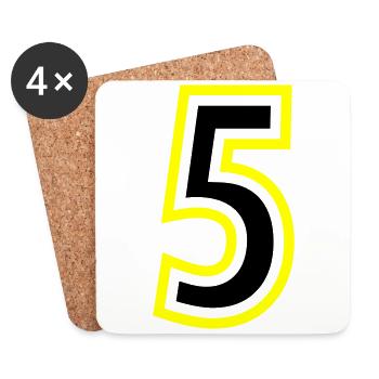 5 Number College - Coasters (set of 4) - white - Front