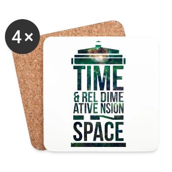 TARDIS - Coasters (set of 4) - white - Front