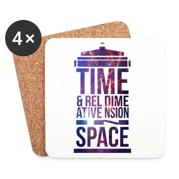 TARDIS - Coasters (set of 4) - white - Front