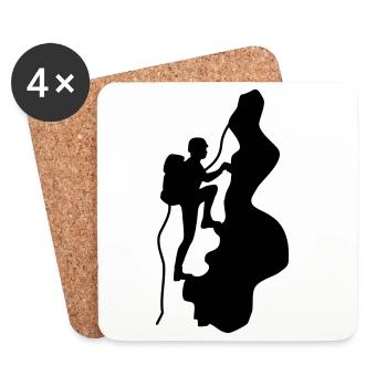 escalade - Dessous de verre (lot de 4) - blanc - Devant