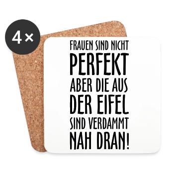 Die Frauen aus der Eifel - Untersetzer (4er-Set) - Weiß - Vorne