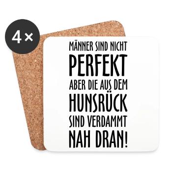 Die Männer aus dem Hunsrück - Untersetzer (4er-Set) - Weiß - Vorne