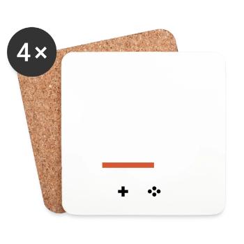 Improve your gaming standard of living - Coasters (set of 4) - white - Front