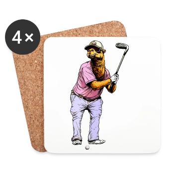 Camels Golf - Dessous de verre (lot de 4) - blanc - Devant