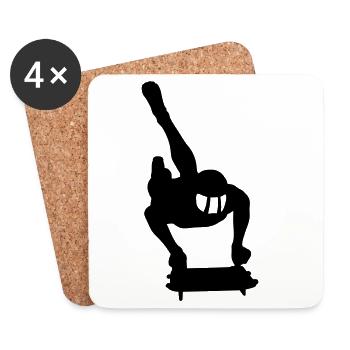 Skeleton - Untersetzer (4er-Set) - Weiß - Vorne