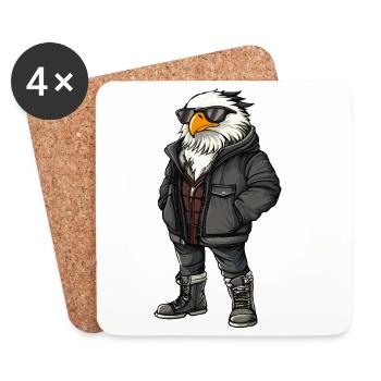 Adler Cool Winter - Untersetzer (4er-Set) - Weiß - Vorne