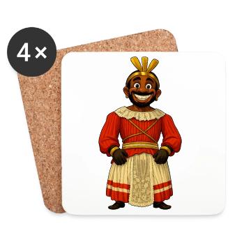 Géant Toko Toko - Dessous de verre (lot de 4) - blanc - Devant