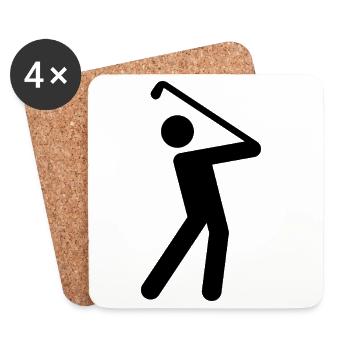 golfe - Dessous de verre (lot de 4) - blanc - Devant