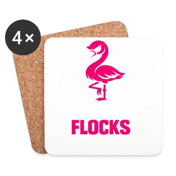 Zero Flocks Given - Untersetzer (4er-Set) - Weiß - Vorne
