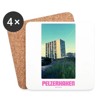 PELZERHAKEN _ OSTSEE _ NEUSTADT IN HOLSTEIN  - Untersetzer (4er-Set) - Weiß - Vorne