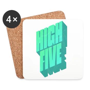 High Five - Untersetzer (4er-Set) - Weiß - Vorne