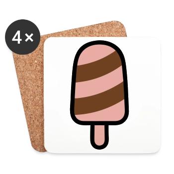 Popsicles Graphic - Coasters (set of 4) - white - Front