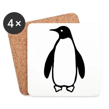 Pinguin - Coasters (set of 4) - white - Front