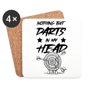 Darts Sport - Coasters (set of 4) - white - Front