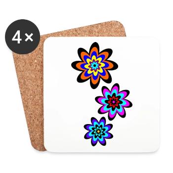 Down The Line - Coasters (set of 4) - white - Front