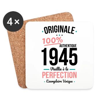 80th Anniversary - Original 1945 - Coasters (set of 4) - white - Front