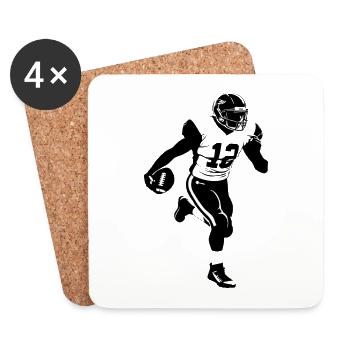 American Football - Sports Sticker - Coasters (set of 4) - white - Front