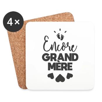 Encore grand mère - Dessous de verre (lot de 4) - blanc - Devant