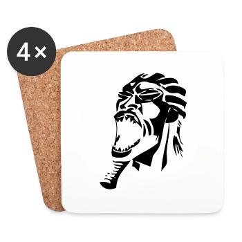 MOVAIZHALEINE - Dessous de verre (lot de 4) - blanc - Devant
