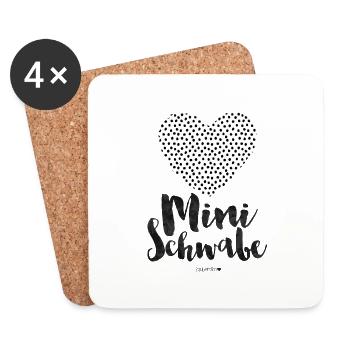 Mini Schwabe Dotties - Untersetzer (4er-Set) - Weiß - Vorne