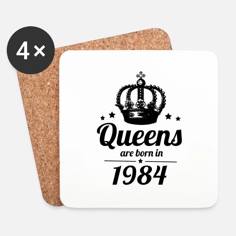 Queens 1984 - Untersetzer (4er-Set) - Weiß