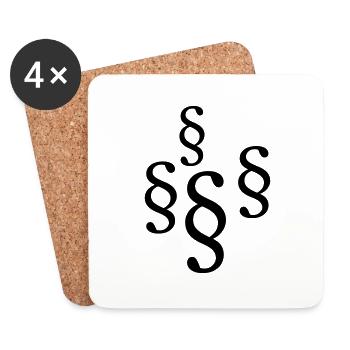 paragraph - Untersetzer (4er-Set) - Weiß - Vorne