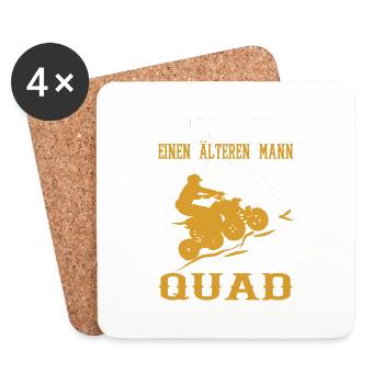 Quad Design - Untersetzer (4er-Set) - Weiß - Vorne