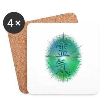 REIKI energy - Untersetzer (4er-Set) - Weiß - Vorne