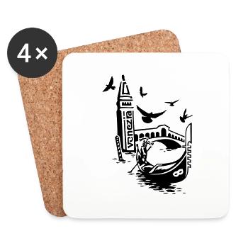 Venice - Coasters (set of 4) - white - Front