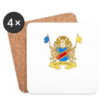 BLAZON DRC - Untersetzer (4er-Set) - Weiß - Vorne