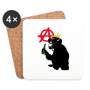 punk rock - Untersetzer (4er-Set) - Weiß - Vorne