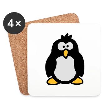 little_penguin - Coasters (set of 4) - white - Front