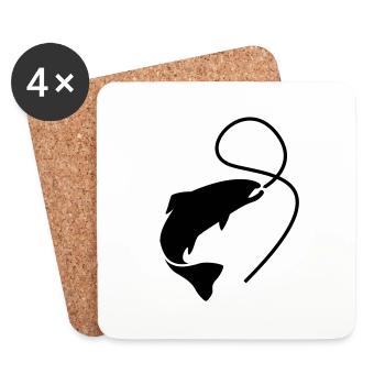 fish_1__f1 - Coasters (set of 4) - white - Front