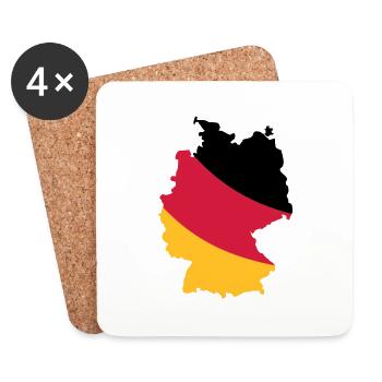 Germany - Coasters (set of 4) - white - Front