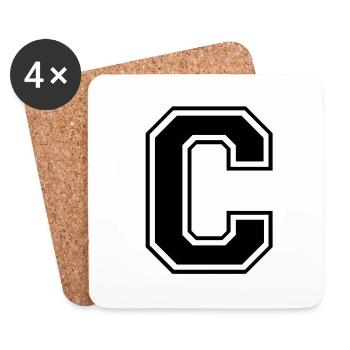 c - Untersetzer (4er-Set) - Weiß - Vorne