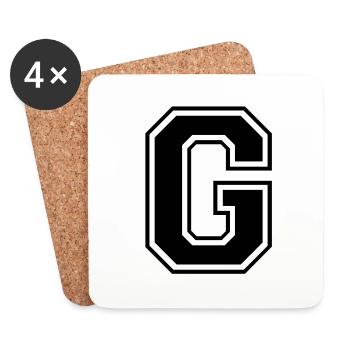 g - Untersetzer (4er-Set) - Weiß - Vorne