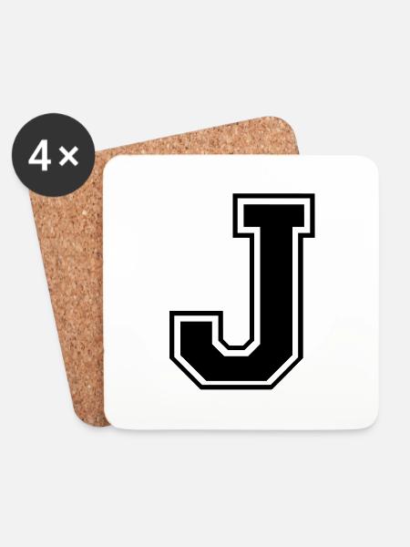 j - Untersetzer (4er-Set) - Weiß