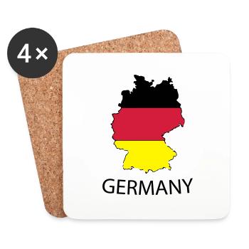 germany - Dessous de verre (lot de 4) - blanc - Devant