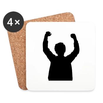 WIN - Untersetzer (4er-Set) - Weiß - Vorne
