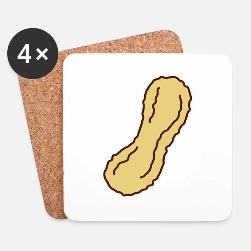 Peanut - Untersetzer (4er-Set) - Weiß