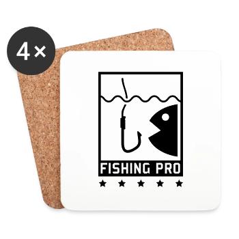 fisching_pro_f1 - Coasters (set of 4) - white - Front