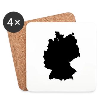 Germany - Untersetzer (4er-Set) - Weiß - Vorne